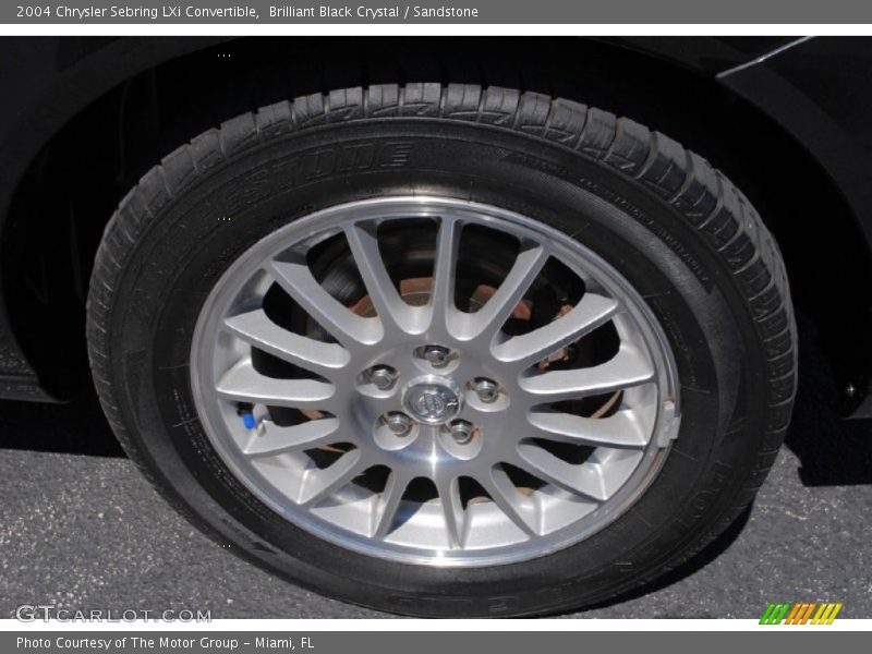 Brilliant Black Crystal / Sandstone 2004 Chrysler Sebring LXi Convertible