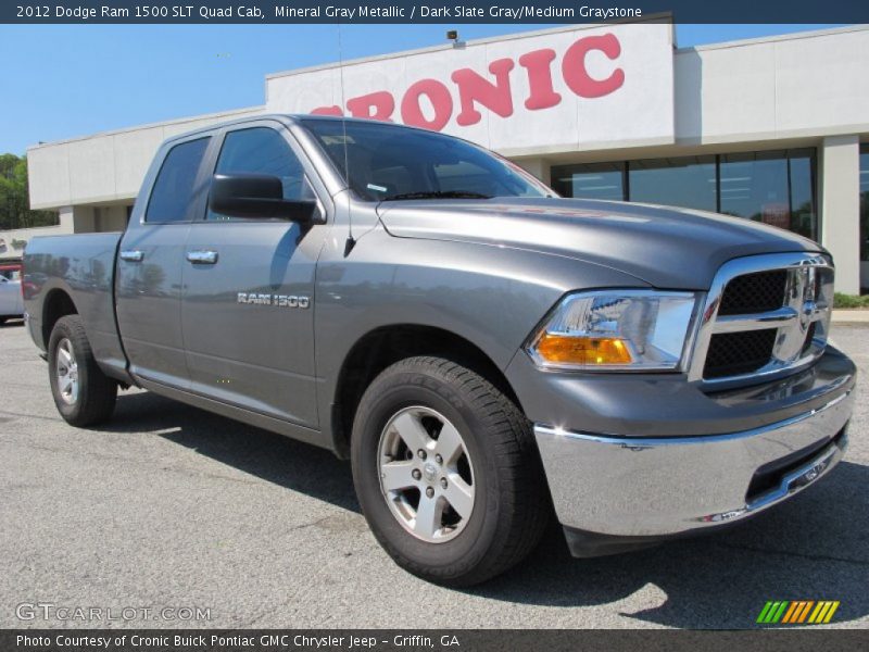 Mineral Gray Metallic / Dark Slate Gray/Medium Graystone 2012 Dodge Ram 1500 SLT Quad Cab