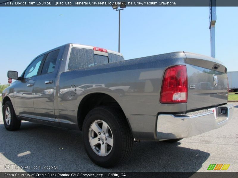 Mineral Gray Metallic / Dark Slate Gray/Medium Graystone 2012 Dodge Ram 1500 SLT Quad Cab