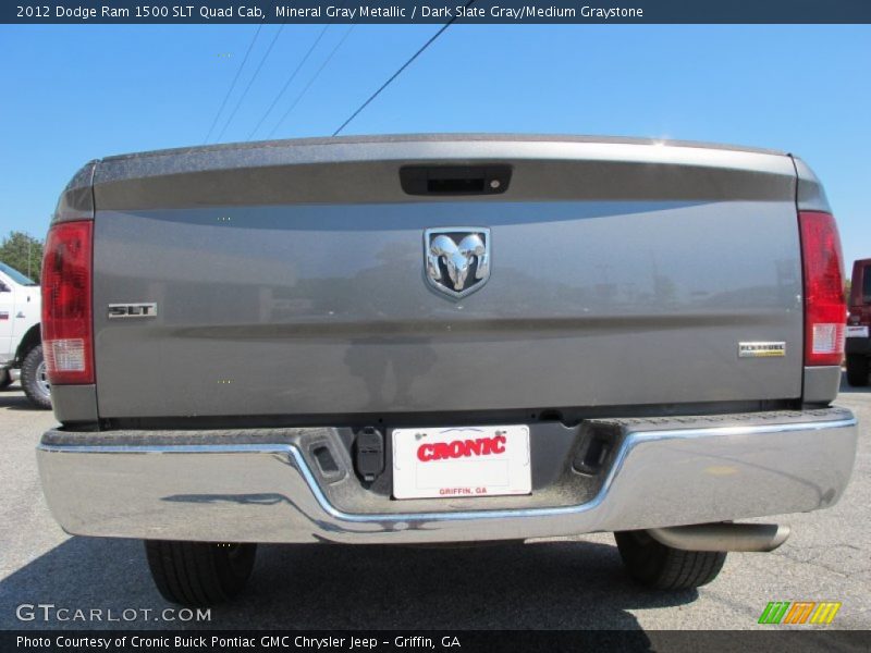Mineral Gray Metallic / Dark Slate Gray/Medium Graystone 2012 Dodge Ram 1500 SLT Quad Cab