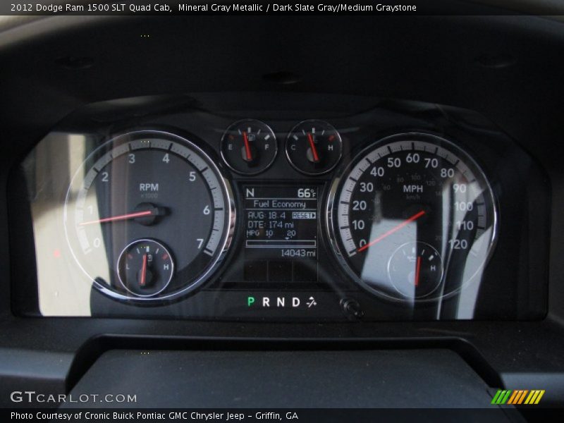  2012 Ram 1500 SLT Quad Cab SLT Quad Cab Gauges