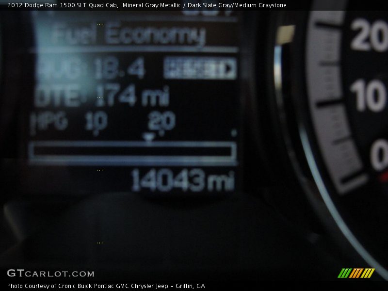 Mineral Gray Metallic / Dark Slate Gray/Medium Graystone 2012 Dodge Ram 1500 SLT Quad Cab