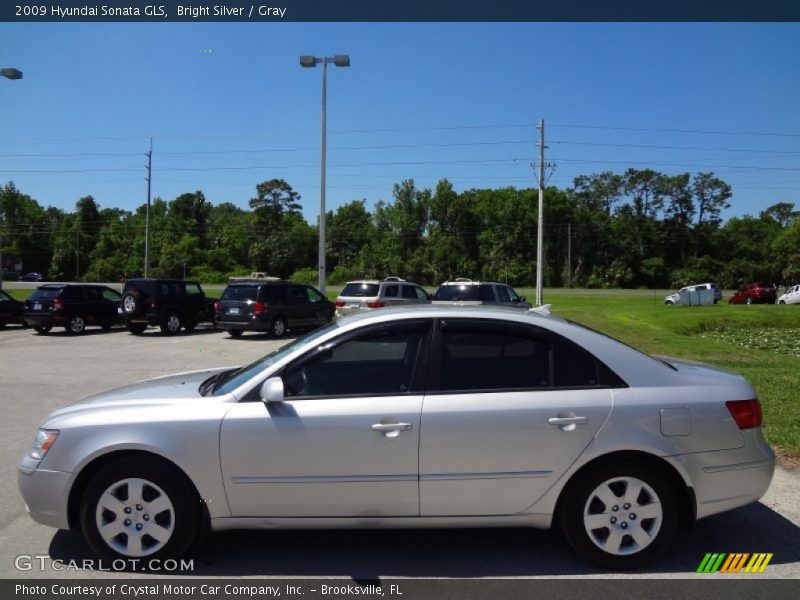 Bright Silver / Gray 2009 Hyundai Sonata GLS