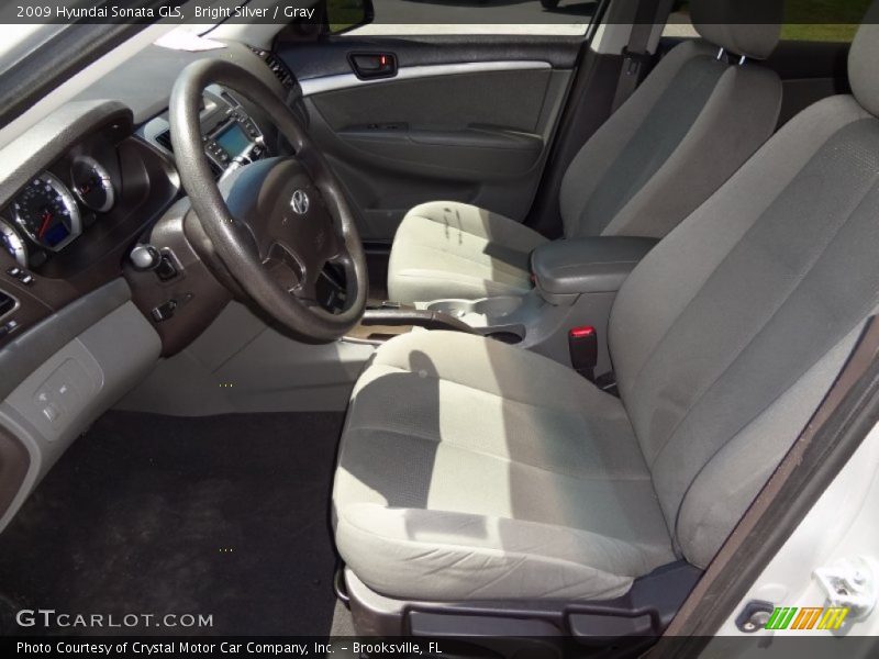 Bright Silver / Gray 2009 Hyundai Sonata GLS