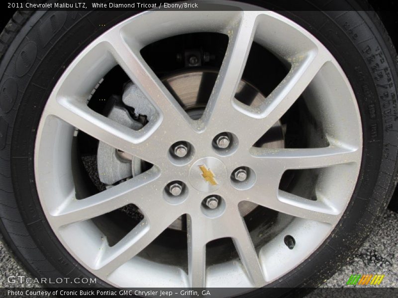 White Diamond Tricoat / Ebony/Brick 2011 Chevrolet Malibu LTZ