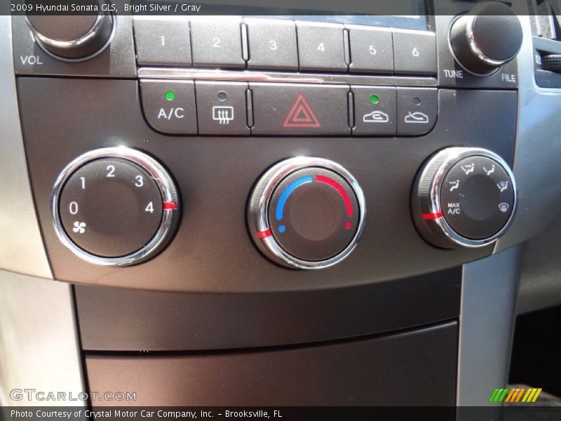Bright Silver / Gray 2009 Hyundai Sonata GLS