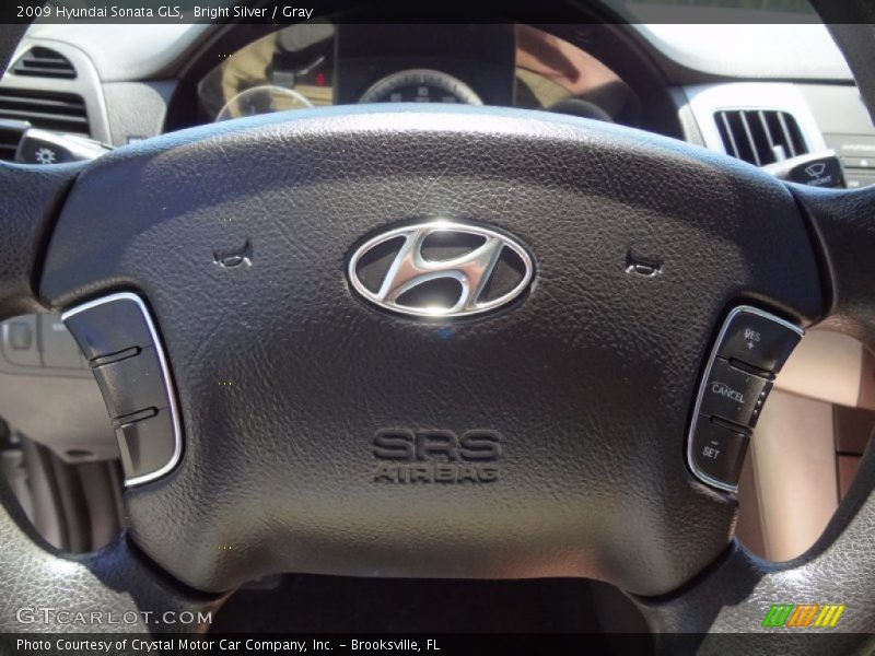 Bright Silver / Gray 2009 Hyundai Sonata GLS