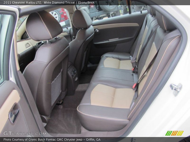 White Diamond Tricoat / Ebony/Brick 2011 Chevrolet Malibu LTZ