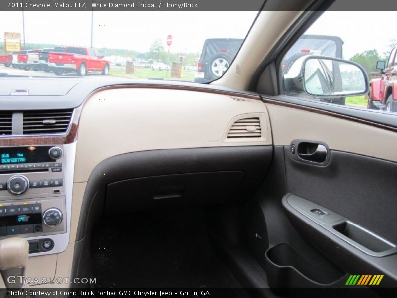 White Diamond Tricoat / Ebony/Brick 2011 Chevrolet Malibu LTZ