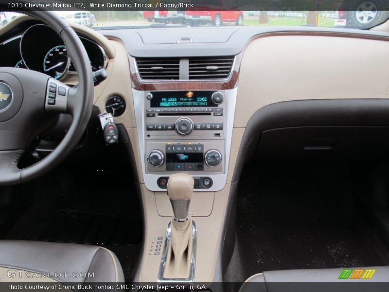 White Diamond Tricoat / Ebony/Brick 2011 Chevrolet Malibu LTZ