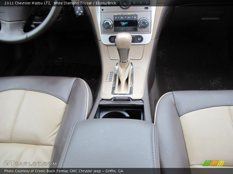 White Diamond Tricoat / Ebony/Brick 2011 Chevrolet Malibu LTZ