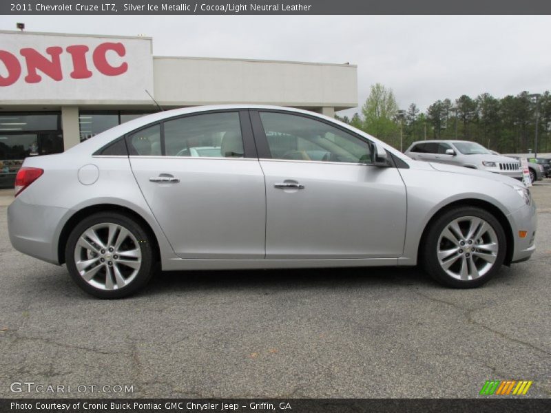 Silver Ice Metallic / Cocoa/Light Neutral Leather 2011 Chevrolet Cruze LTZ