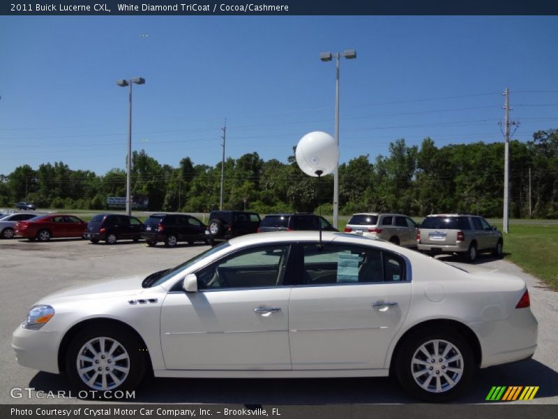 White Diamond TriCoat / Cocoa/Cashmere 2011 Buick Lucerne CXL