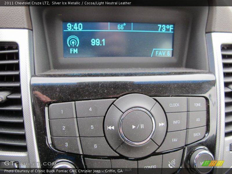 Silver Ice Metallic / Cocoa/Light Neutral Leather 2011 Chevrolet Cruze LTZ