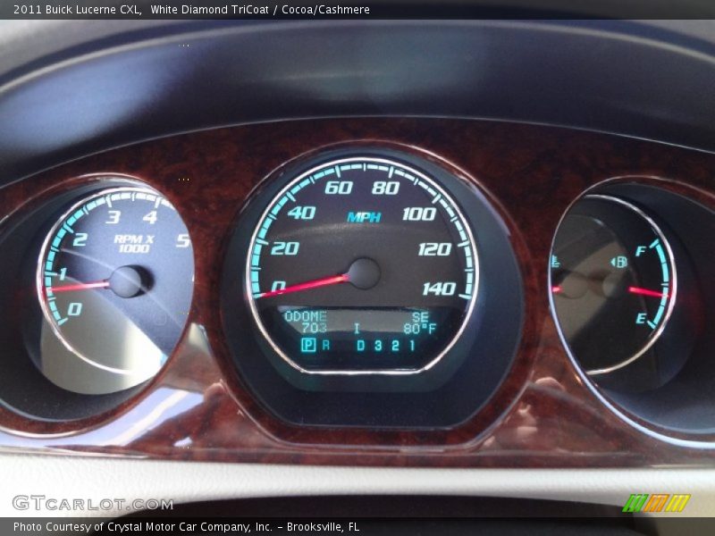 White Diamond TriCoat / Cocoa/Cashmere 2011 Buick Lucerne CXL