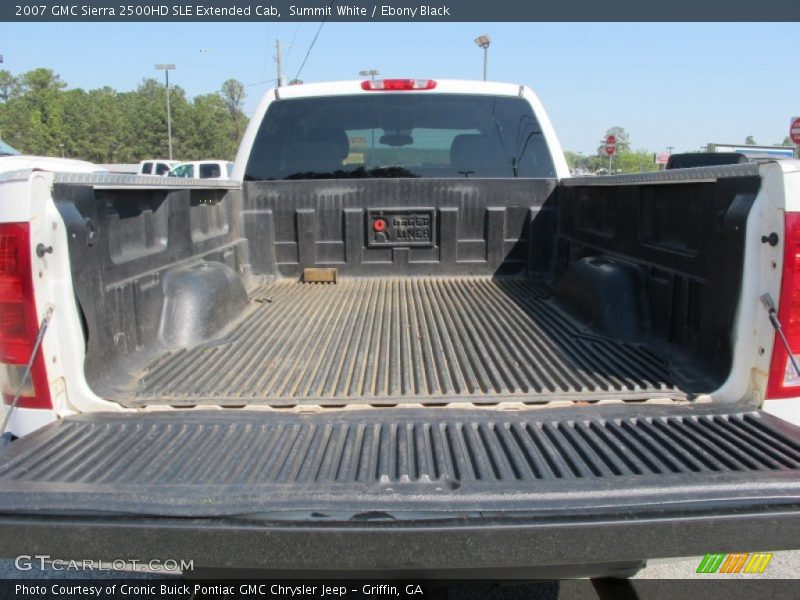 Summit White / Ebony Black 2007 GMC Sierra 2500HD SLE Extended Cab