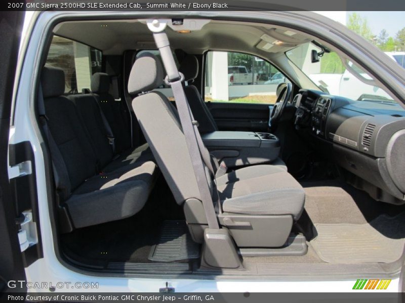 Summit White / Ebony Black 2007 GMC Sierra 2500HD SLE Extended Cab