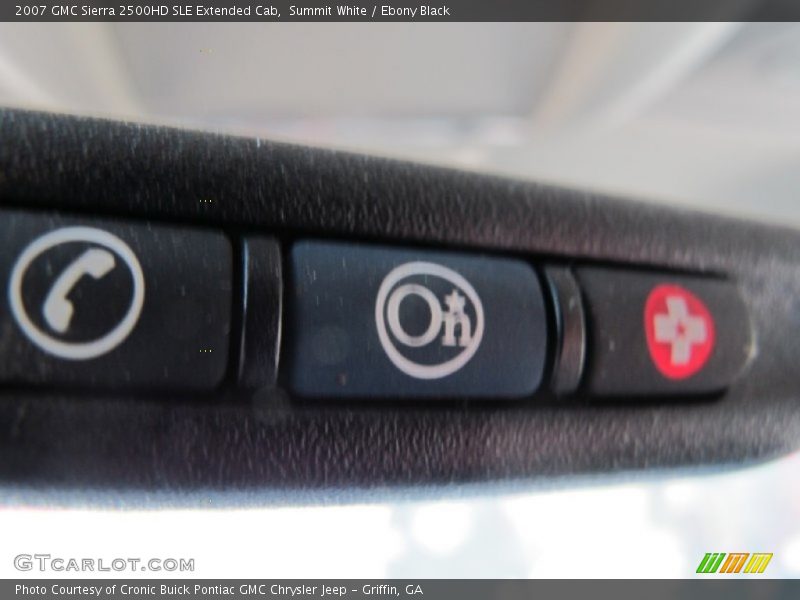 Summit White / Ebony Black 2007 GMC Sierra 2500HD SLE Extended Cab