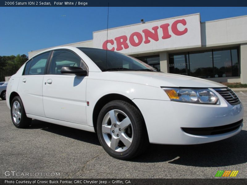 Polar White / Beige 2006 Saturn ION 2 Sedan