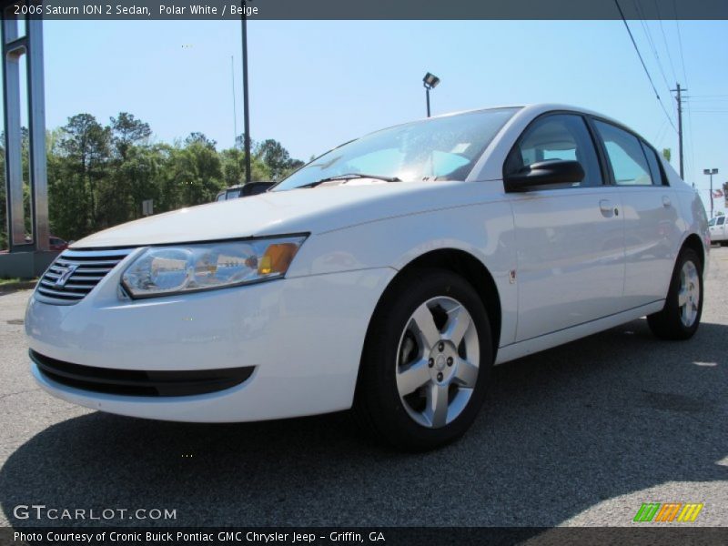 Polar White / Beige 2006 Saturn ION 2 Sedan