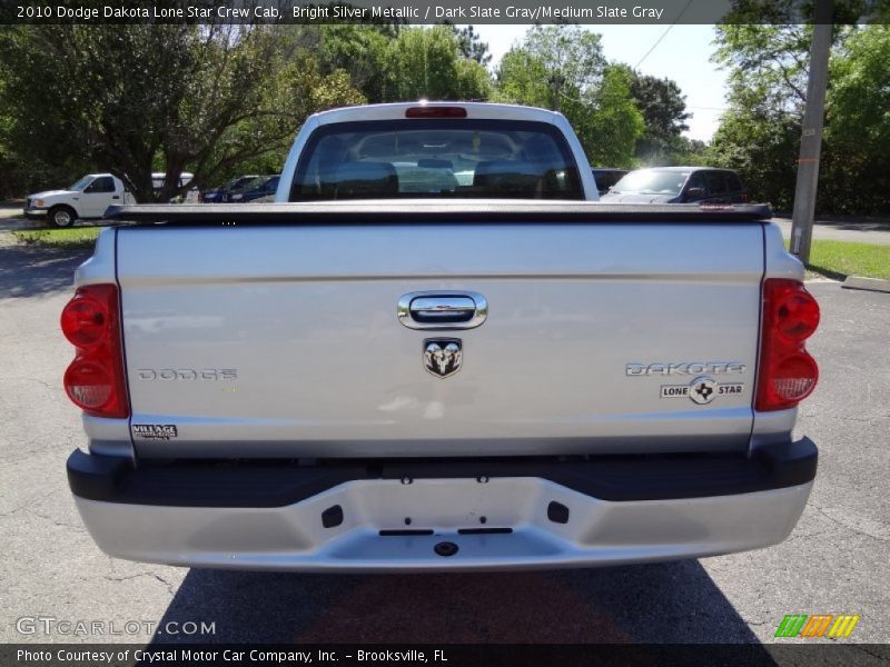 Bright Silver Metallic / Dark Slate Gray/Medium Slate Gray 2010 Dodge Dakota Lone Star Crew Cab