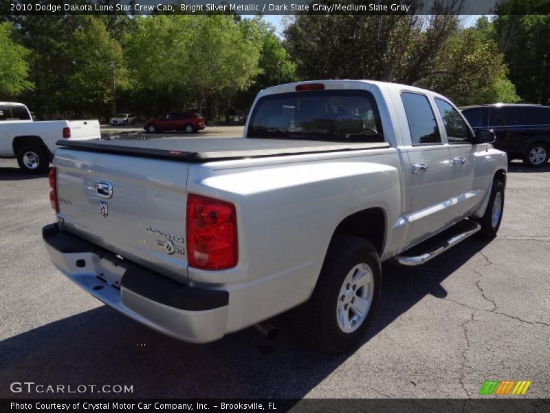 Bright Silver Metallic / Dark Slate Gray/Medium Slate Gray 2010 Dodge Dakota Lone Star Crew Cab