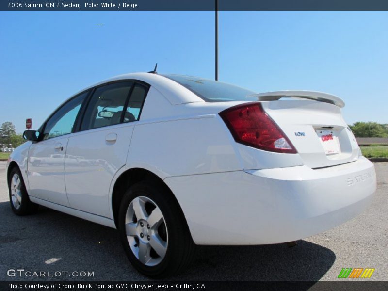 Polar White / Beige 2006 Saturn ION 2 Sedan