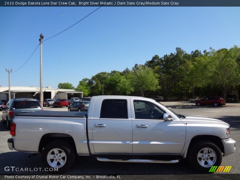 Bright Silver Metallic / Dark Slate Gray/Medium Slate Gray 2010 Dodge Dakota Lone Star Crew Cab