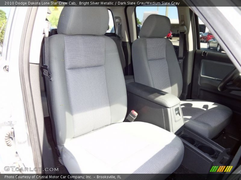 Bright Silver Metallic / Dark Slate Gray/Medium Slate Gray 2010 Dodge Dakota Lone Star Crew Cab