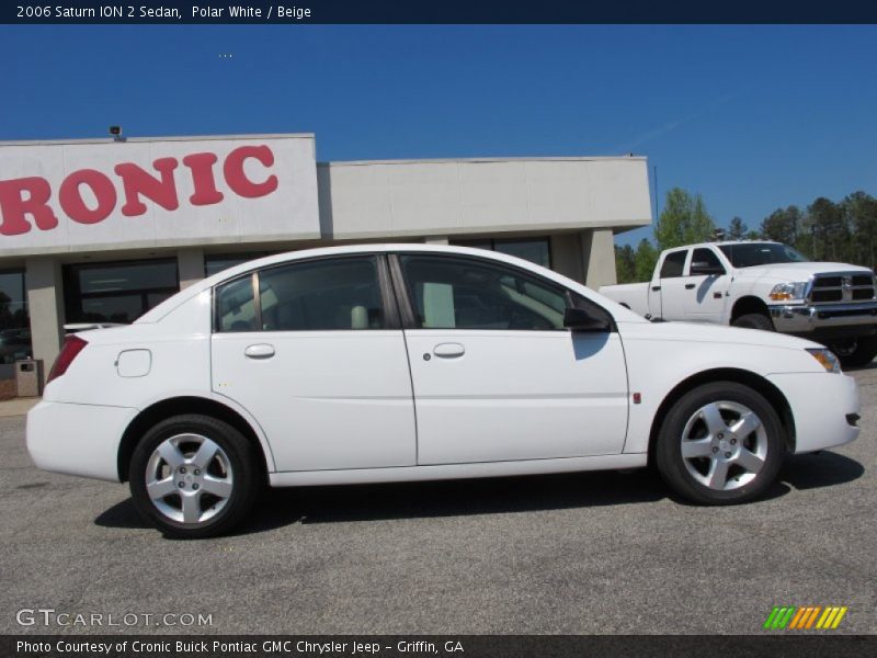 Polar White / Beige 2006 Saturn ION 2 Sedan