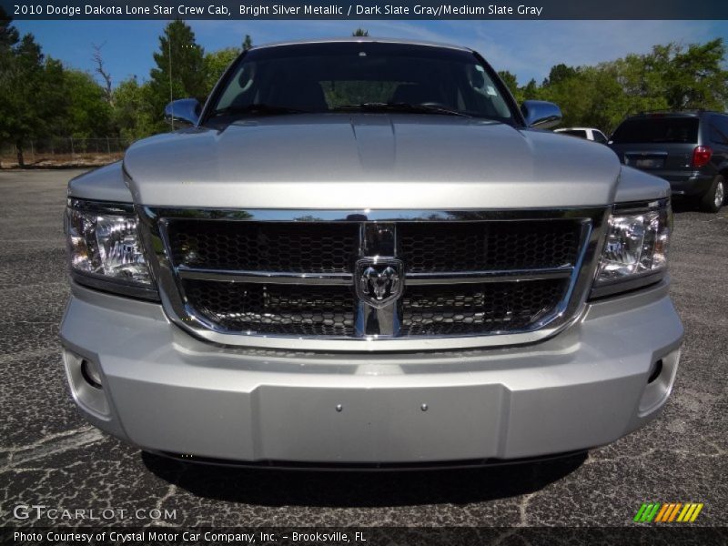Bright Silver Metallic / Dark Slate Gray/Medium Slate Gray 2010 Dodge Dakota Lone Star Crew Cab
