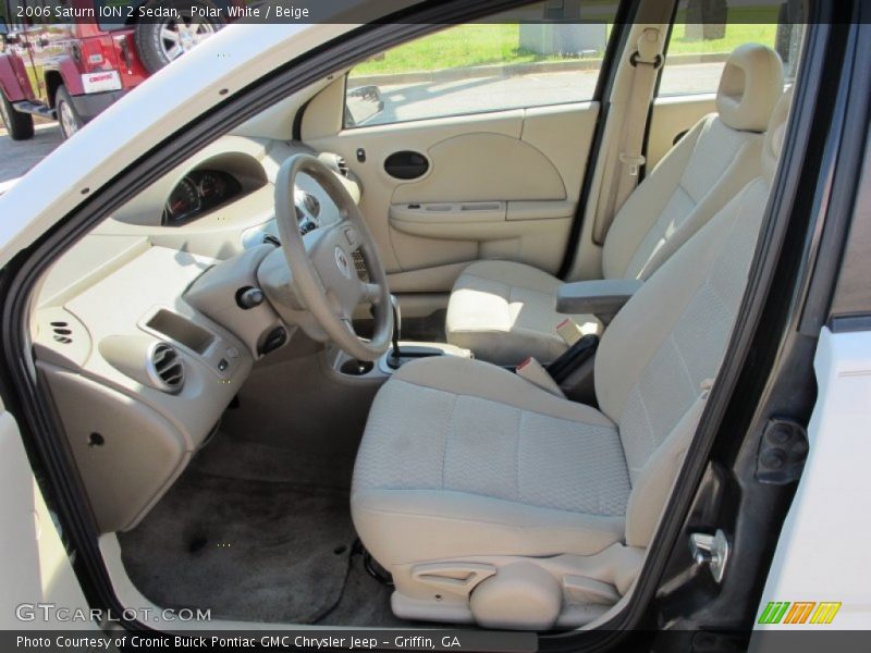 Polar White / Beige 2006 Saturn ION 2 Sedan