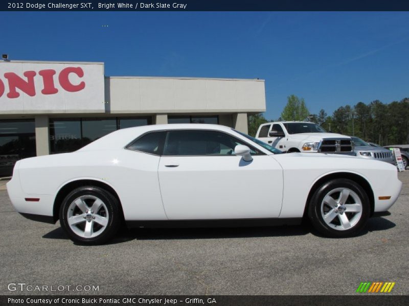 Bright White / Dark Slate Gray 2012 Dodge Challenger SXT