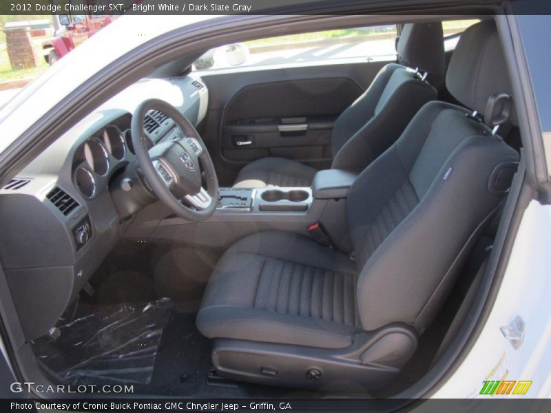 Bright White / Dark Slate Gray 2012 Dodge Challenger SXT