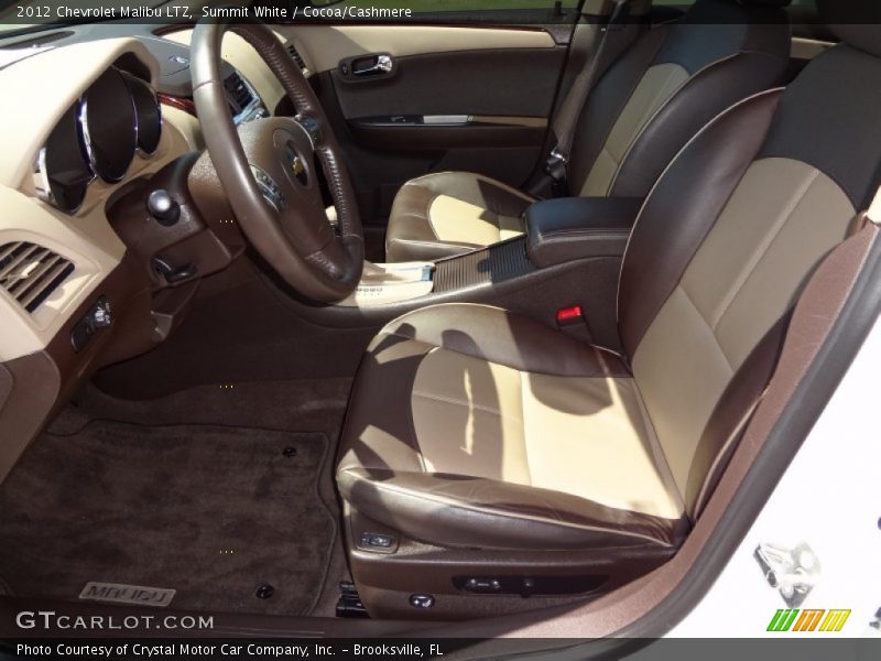 Summit White / Cocoa/Cashmere 2012 Chevrolet Malibu LTZ