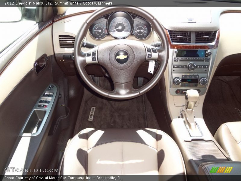 Summit White / Cocoa/Cashmere 2012 Chevrolet Malibu LTZ