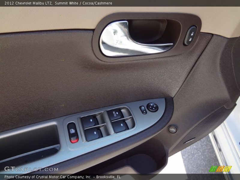 Summit White / Cocoa/Cashmere 2012 Chevrolet Malibu LTZ