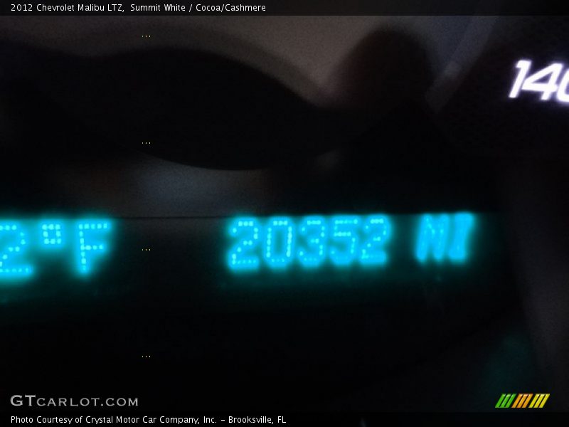 Summit White / Cocoa/Cashmere 2012 Chevrolet Malibu LTZ