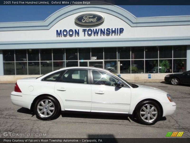 Oxford White / Pebble Beige 2005 Ford Five Hundred Limited