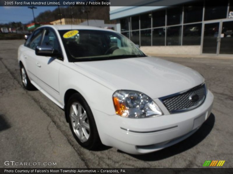 Oxford White / Pebble Beige 2005 Ford Five Hundred Limited