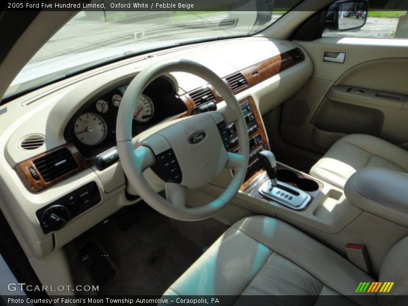 Oxford White / Pebble Beige 2005 Ford Five Hundred Limited