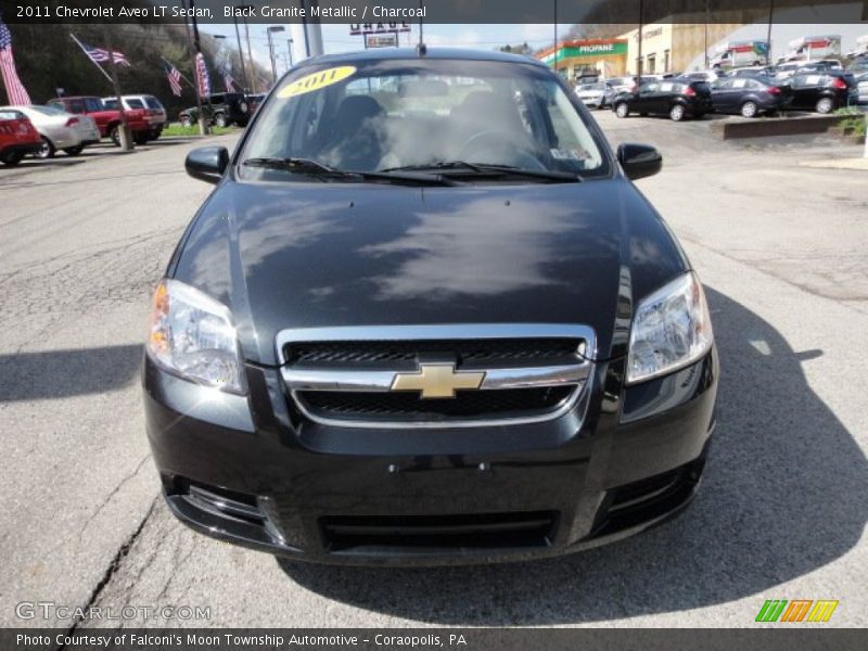 Black Granite Metallic / Charcoal 2011 Chevrolet Aveo LT Sedan