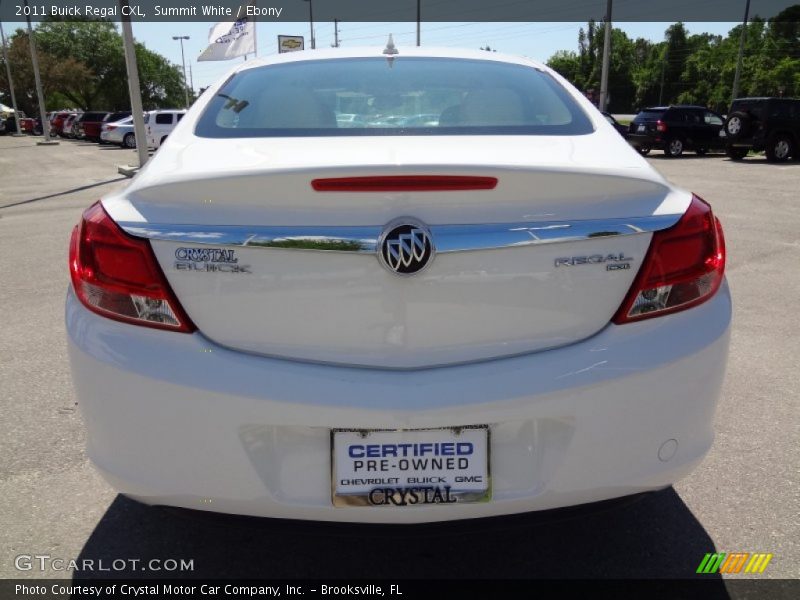 Summit White / Ebony 2011 Buick Regal CXL