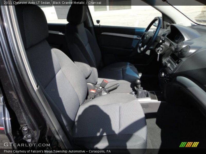 Black Granite Metallic / Charcoal 2011 Chevrolet Aveo LT Sedan