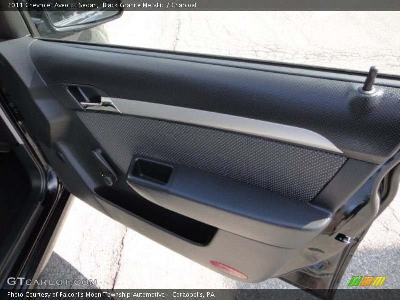Black Granite Metallic / Charcoal 2011 Chevrolet Aveo LT Sedan