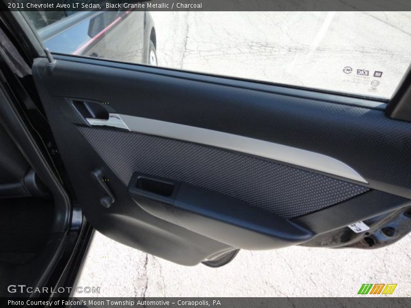 Black Granite Metallic / Charcoal 2011 Chevrolet Aveo LT Sedan