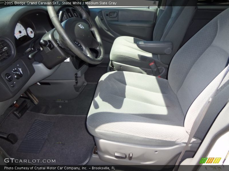 Stone White / Medium Slate Gray 2005 Dodge Grand Caravan SXT
