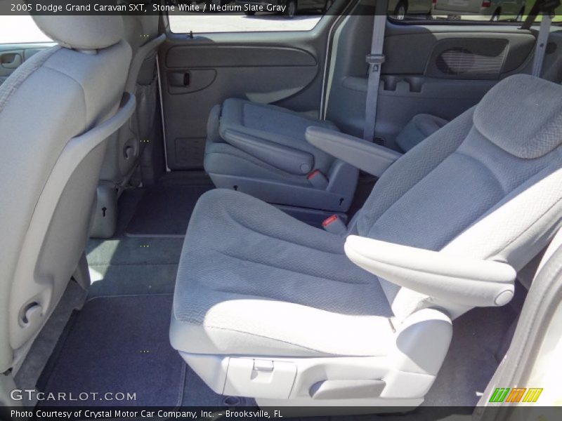 Stone White / Medium Slate Gray 2005 Dodge Grand Caravan SXT