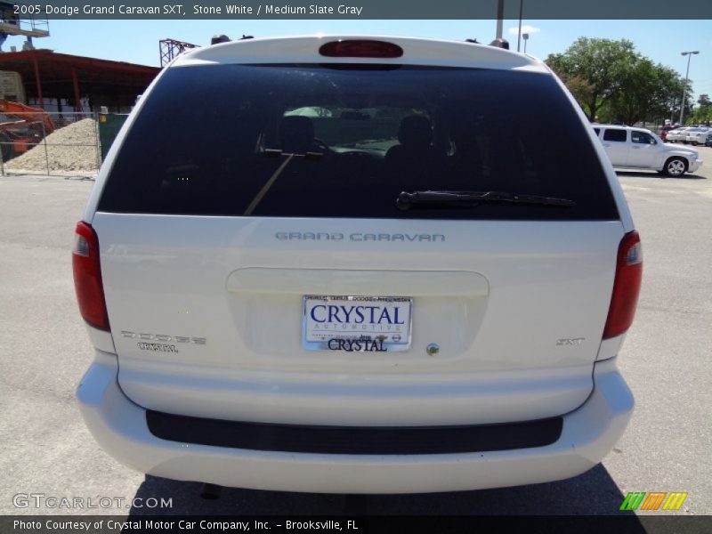 Stone White / Medium Slate Gray 2005 Dodge Grand Caravan SXT