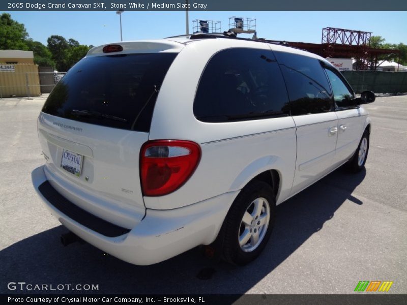 Stone White / Medium Slate Gray 2005 Dodge Grand Caravan SXT